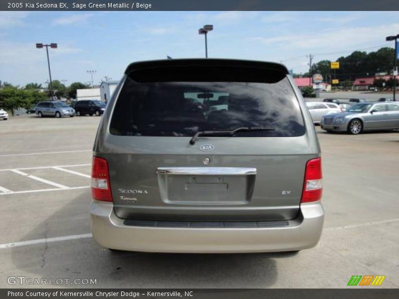 Sage Green Metallic / Beige 2005 Kia Sedona EX
