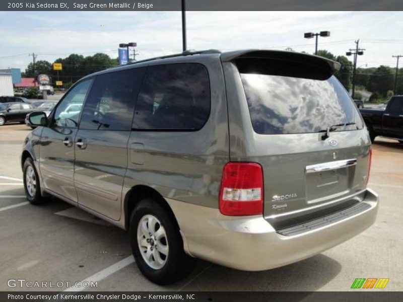 Sage Green Metallic / Beige 2005 Kia Sedona EX
