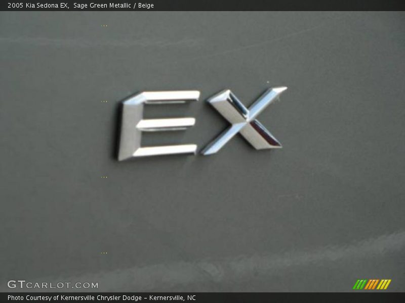 Sage Green Metallic / Beige 2005 Kia Sedona EX