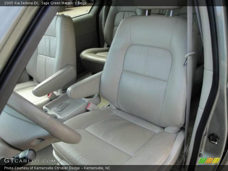 Sage Green Metallic / Beige 2005 Kia Sedona EX