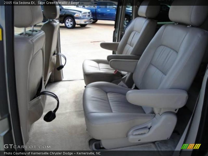 Sage Green Metallic / Beige 2005 Kia Sedona EX