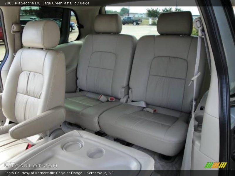 Sage Green Metallic / Beige 2005 Kia Sedona EX