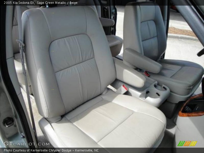 Sage Green Metallic / Beige 2005 Kia Sedona EX