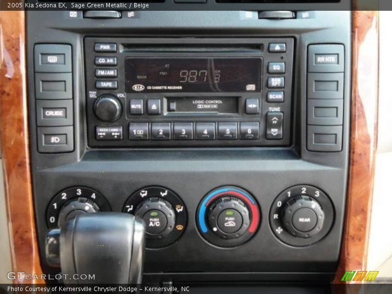 Sage Green Metallic / Beige 2005 Kia Sedona EX