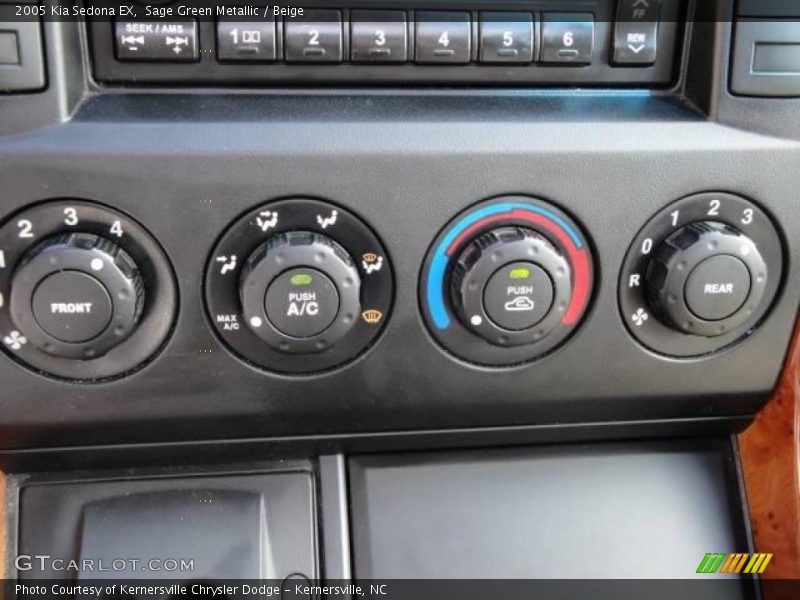Sage Green Metallic / Beige 2005 Kia Sedona EX