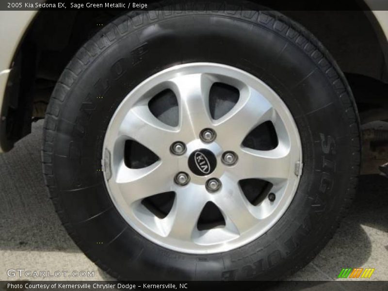 Sage Green Metallic / Beige 2005 Kia Sedona EX