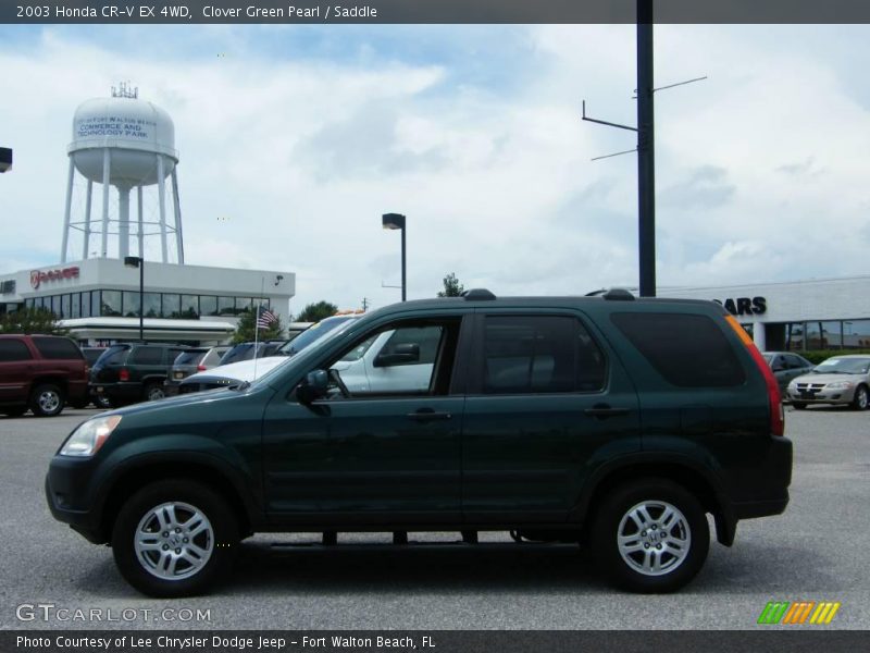 Clover Green Pearl / Saddle 2003 Honda CR-V EX 4WD