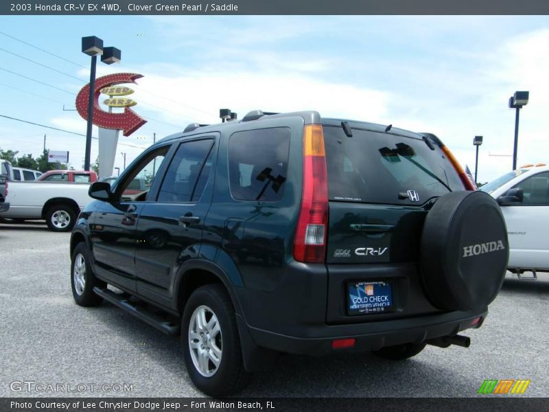 Clover Green Pearl / Saddle 2003 Honda CR-V EX 4WD