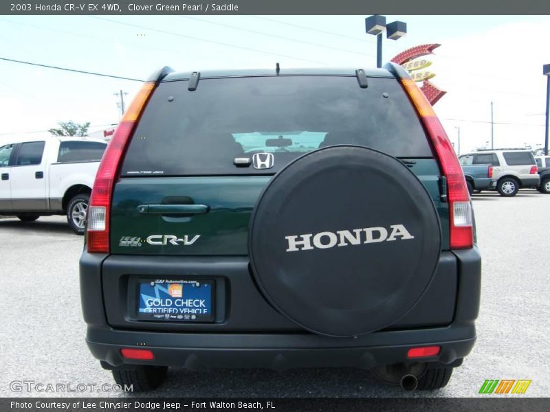 Clover Green Pearl / Saddle 2003 Honda CR-V EX 4WD