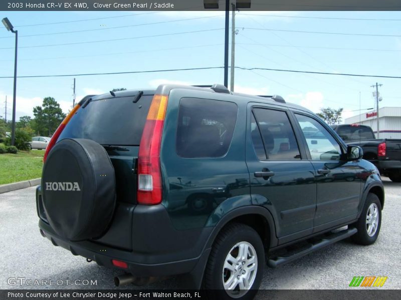 Clover Green Pearl / Saddle 2003 Honda CR-V EX 4WD