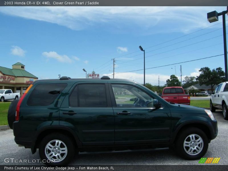 Clover Green Pearl / Saddle 2003 Honda CR-V EX 4WD