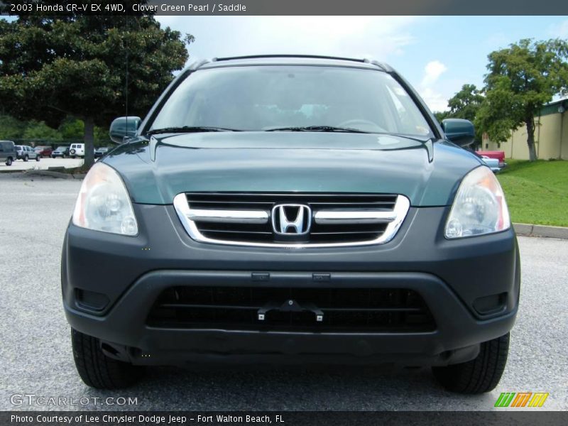 Clover Green Pearl / Saddle 2003 Honda CR-V EX 4WD