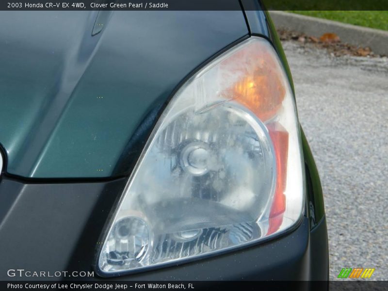 Clover Green Pearl / Saddle 2003 Honda CR-V EX 4WD