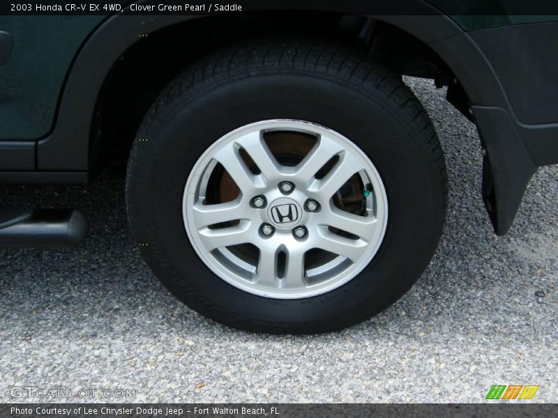 Clover Green Pearl / Saddle 2003 Honda CR-V EX 4WD
