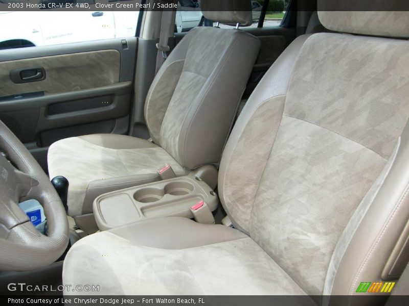 Clover Green Pearl / Saddle 2003 Honda CR-V EX 4WD
