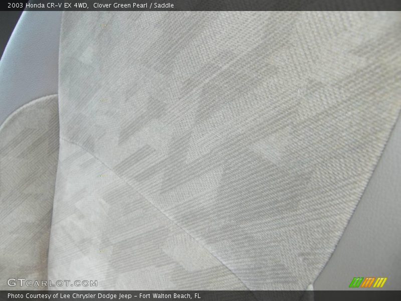 Clover Green Pearl / Saddle 2003 Honda CR-V EX 4WD