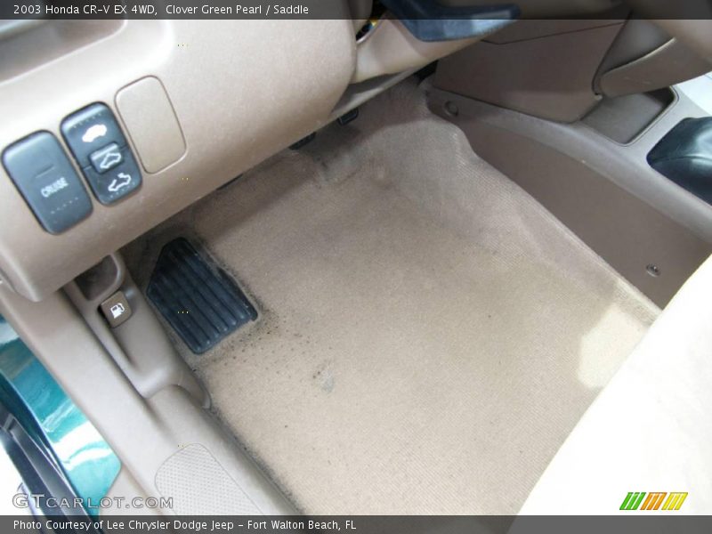Clover Green Pearl / Saddle 2003 Honda CR-V EX 4WD