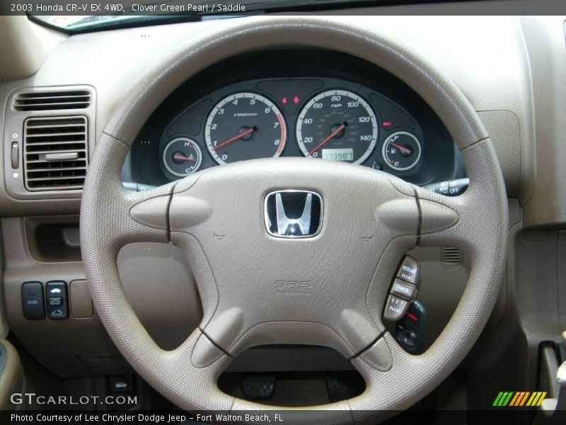 Clover Green Pearl / Saddle 2003 Honda CR-V EX 4WD