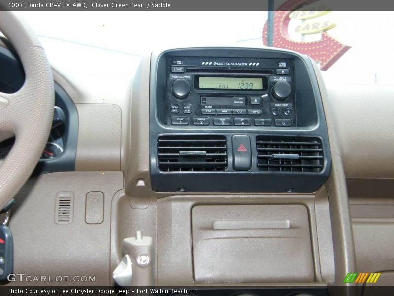 Clover Green Pearl / Saddle 2003 Honda CR-V EX 4WD