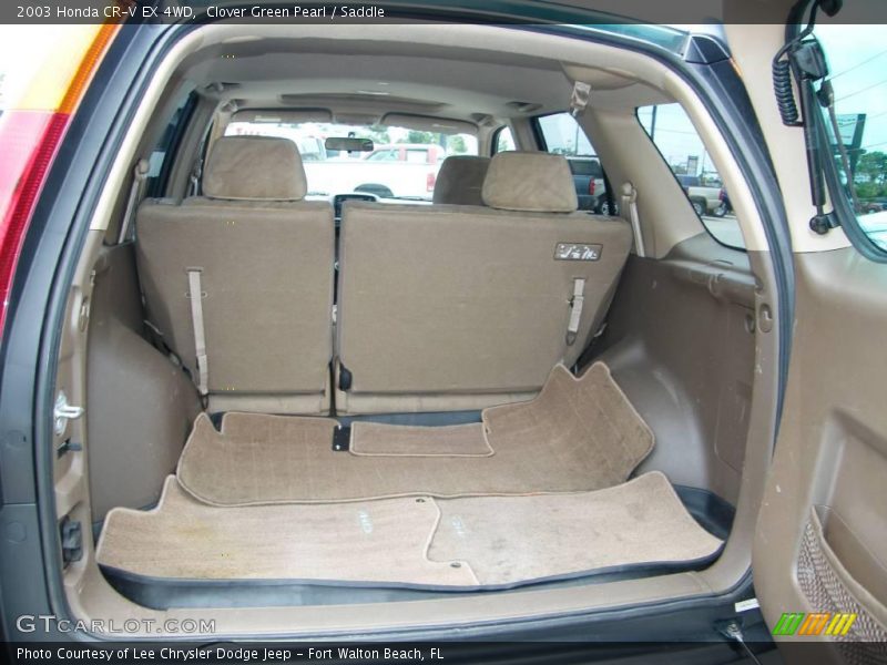 Clover Green Pearl / Saddle 2003 Honda CR-V EX 4WD
