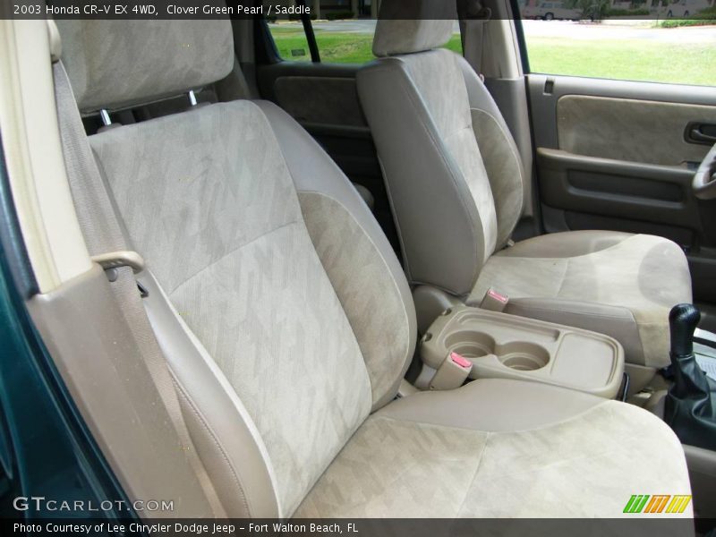Clover Green Pearl / Saddle 2003 Honda CR-V EX 4WD