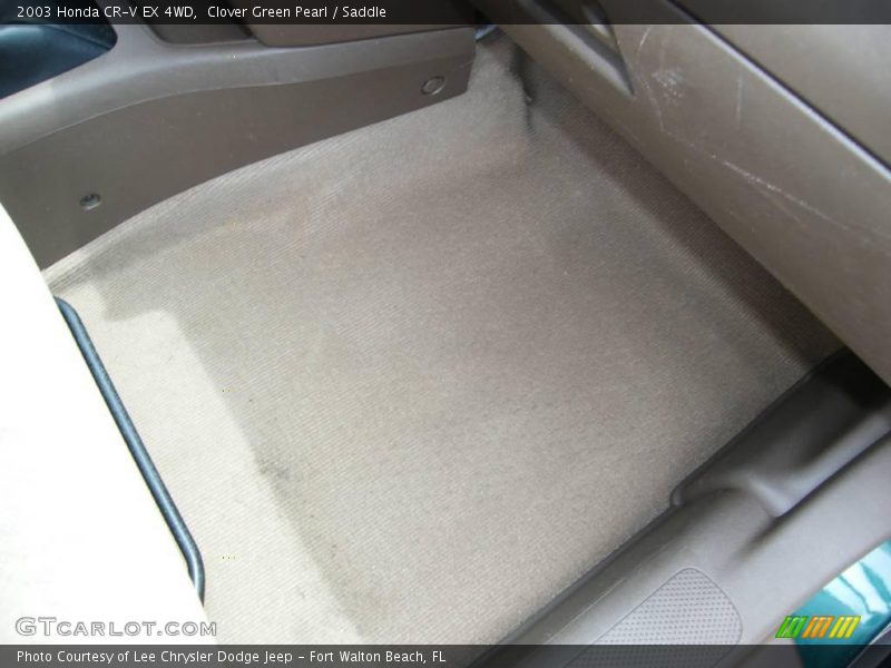 Clover Green Pearl / Saddle 2003 Honda CR-V EX 4WD