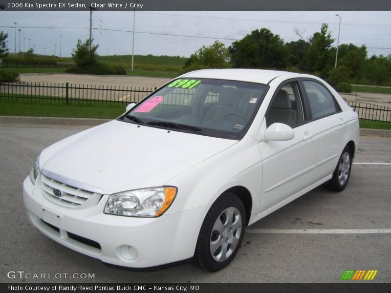 Clear White / Gray 2006 Kia Spectra EX Sedan