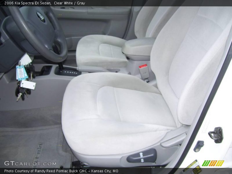 Clear White / Gray 2006 Kia Spectra EX Sedan