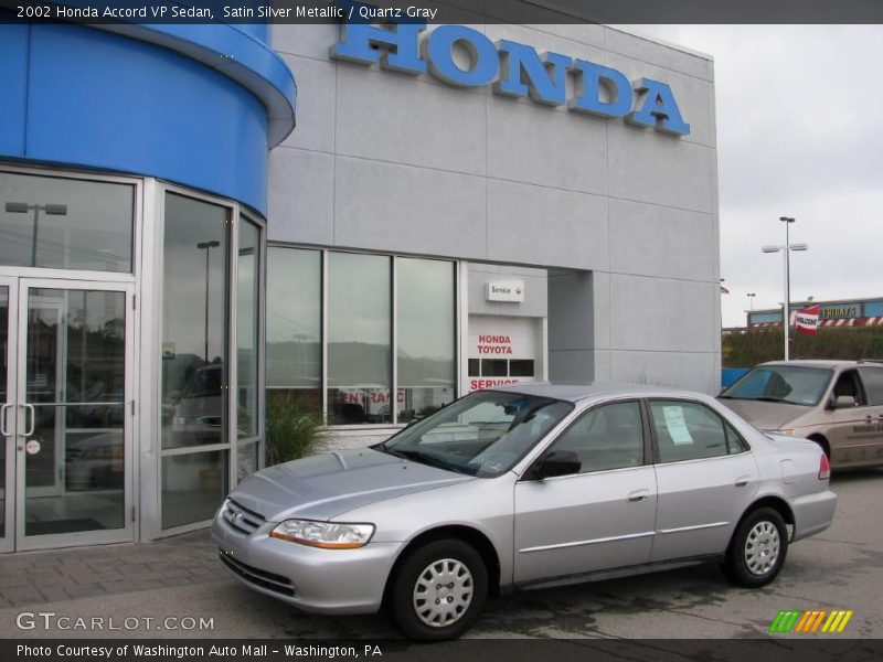 Satin Silver Metallic / Quartz Gray 2002 Honda Accord VP Sedan