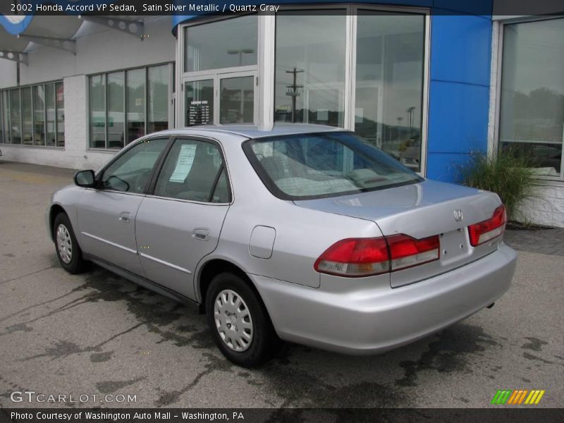 Satin Silver Metallic / Quartz Gray 2002 Honda Accord VP Sedan