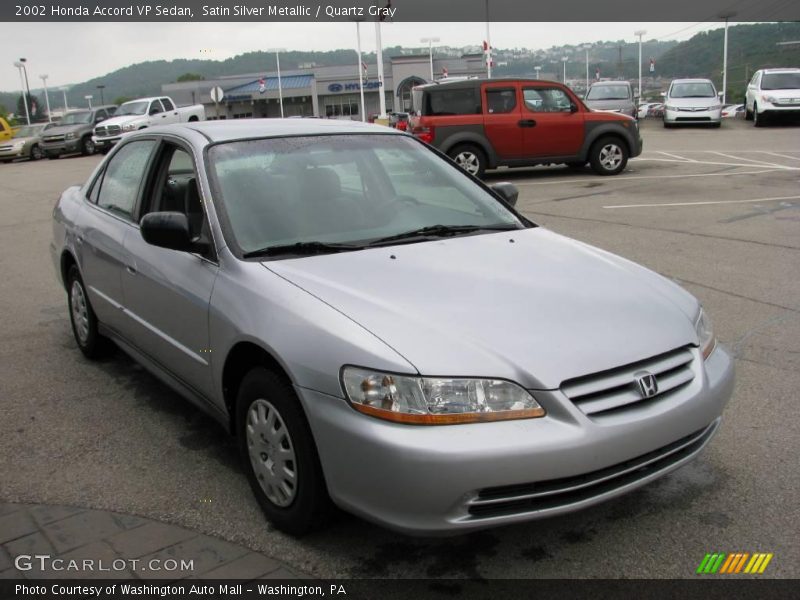 Satin Silver Metallic / Quartz Gray 2002 Honda Accord VP Sedan