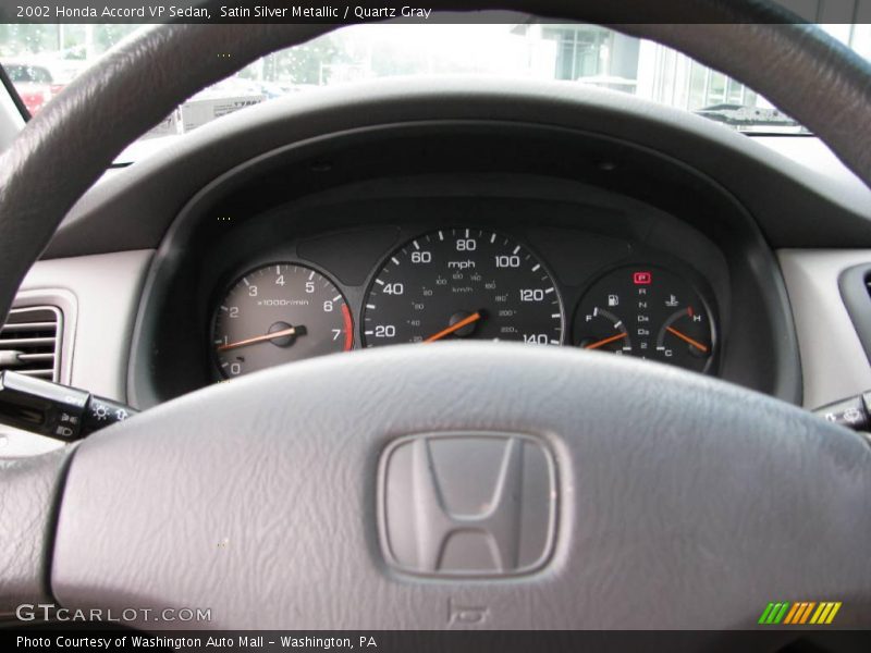 Satin Silver Metallic / Quartz Gray 2002 Honda Accord VP Sedan