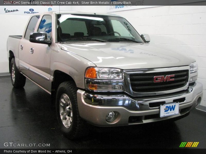 Silver Birch Metallic / Ebony Black 2007 GMC Sierra 1500 Classic SLT Crew Cab 4x4