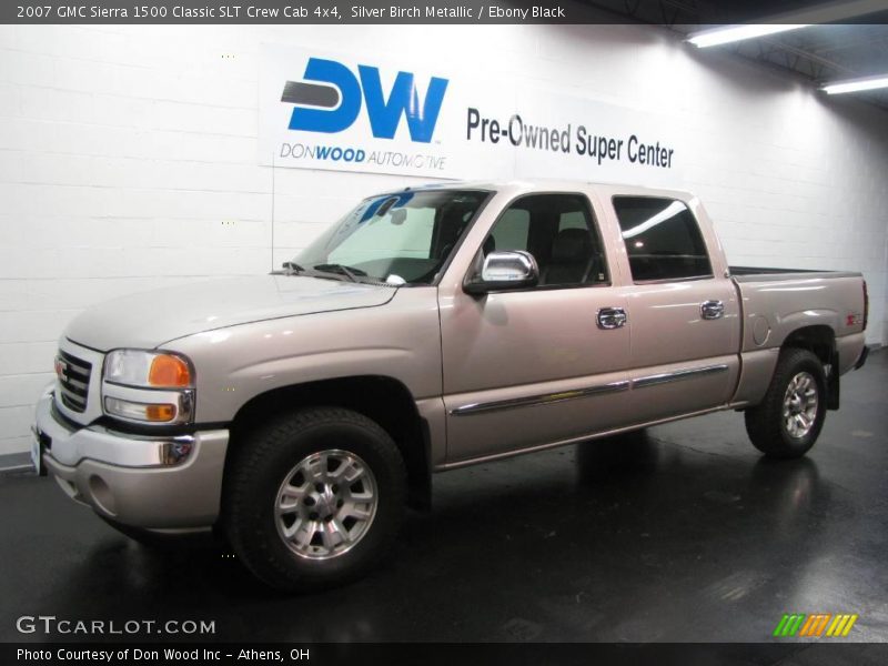 Silver Birch Metallic / Ebony Black 2007 GMC Sierra 1500 Classic SLT Crew Cab 4x4