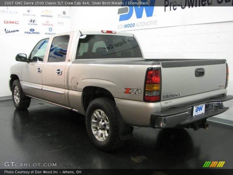 Silver Birch Metallic / Ebony Black 2007 GMC Sierra 1500 Classic SLT Crew Cab 4x4