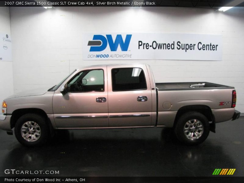 Silver Birch Metallic / Ebony Black 2007 GMC Sierra 1500 Classic SLT Crew Cab 4x4