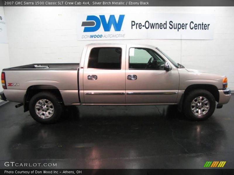 Silver Birch Metallic / Ebony Black 2007 GMC Sierra 1500 Classic SLT Crew Cab 4x4