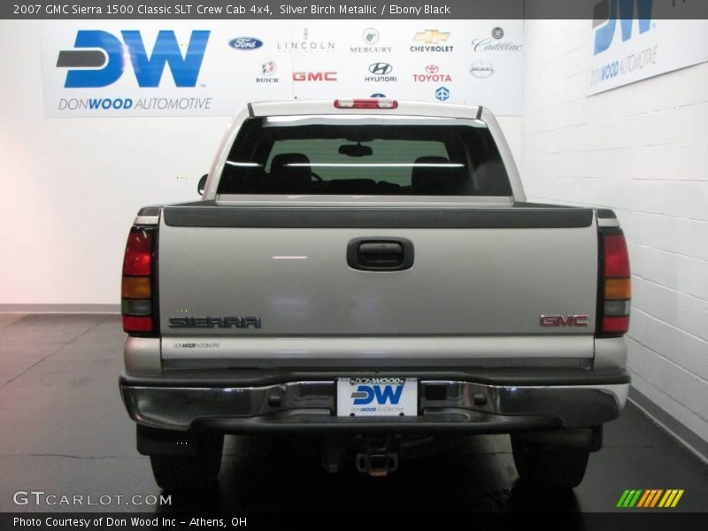 Silver Birch Metallic / Ebony Black 2007 GMC Sierra 1500 Classic SLT Crew Cab 4x4