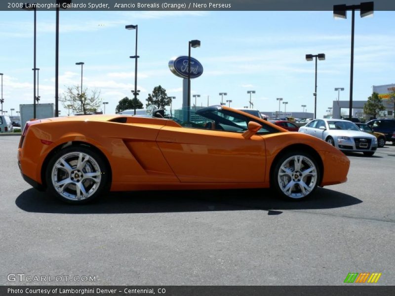 Arancio Borealis (Orange) / Nero Perseus 2008 Lamborghini Gallardo Spyder