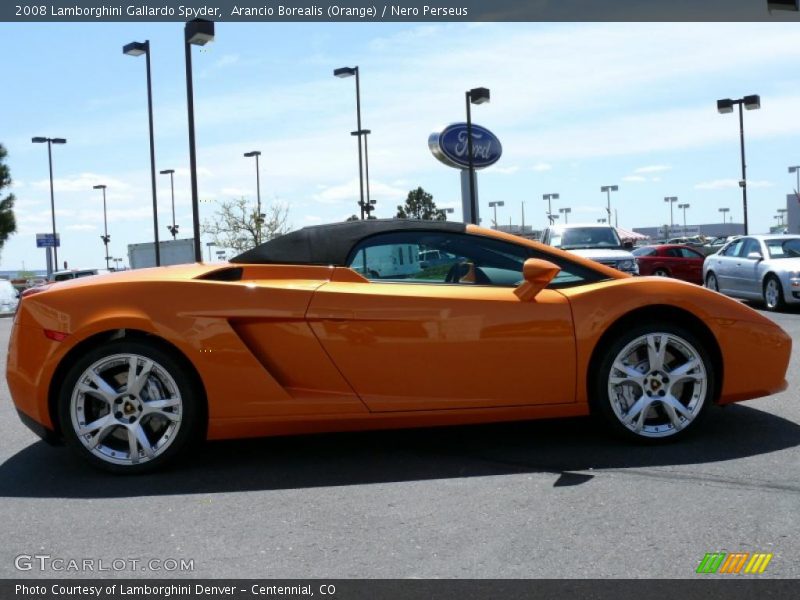Arancio Borealis (Orange) / Nero Perseus 2008 Lamborghini Gallardo Spyder