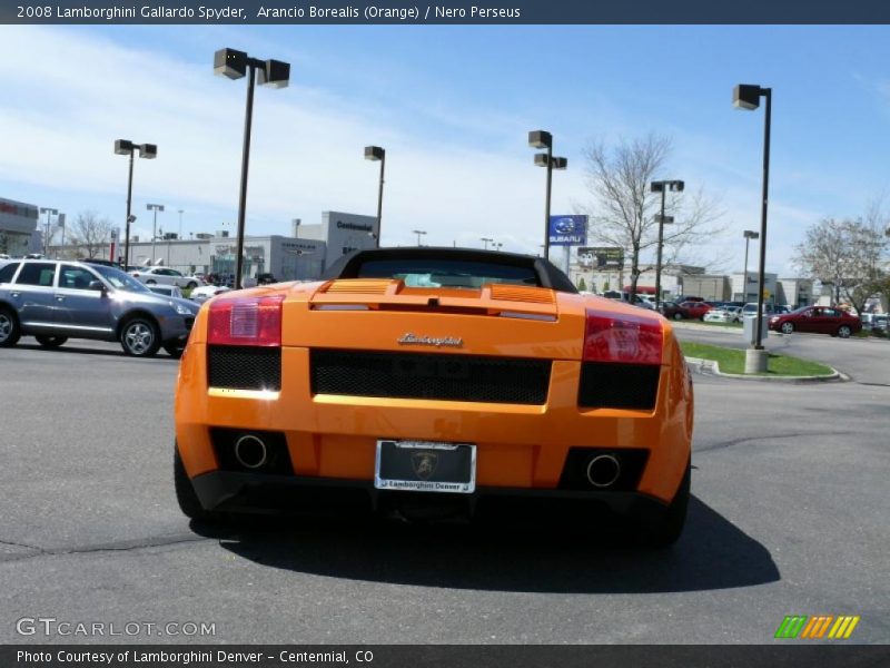 Arancio Borealis (Orange) / Nero Perseus 2008 Lamborghini Gallardo Spyder