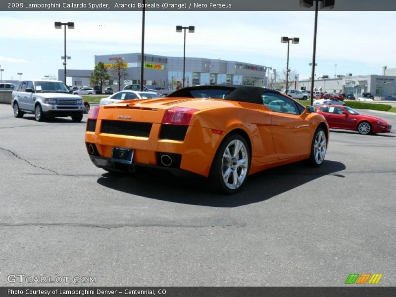 Arancio Borealis (Orange) / Nero Perseus 2008 Lamborghini Gallardo Spyder