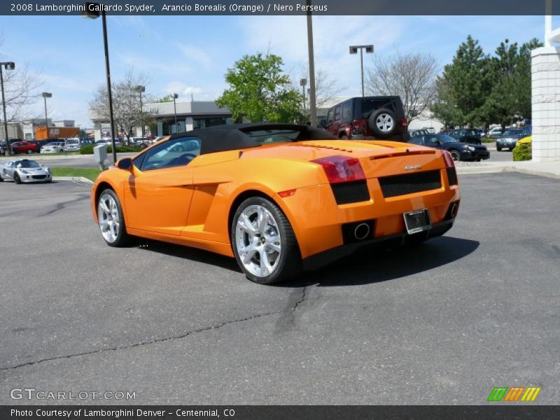 Arancio Borealis (Orange) / Nero Perseus 2008 Lamborghini Gallardo Spyder