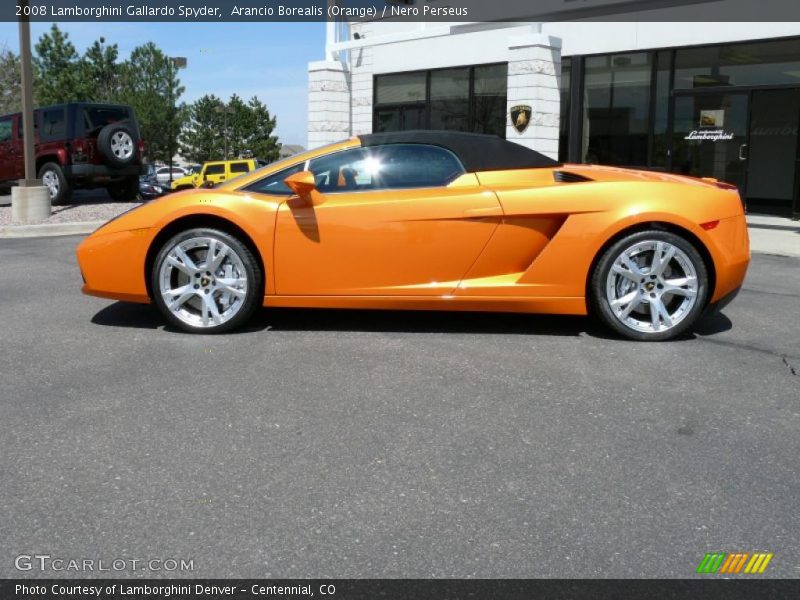 Arancio Borealis (Orange) / Nero Perseus 2008 Lamborghini Gallardo Spyder