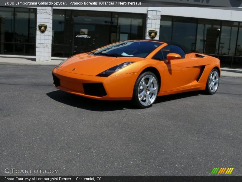 Arancio Borealis (Orange) / Nero Perseus 2008 Lamborghini Gallardo Spyder