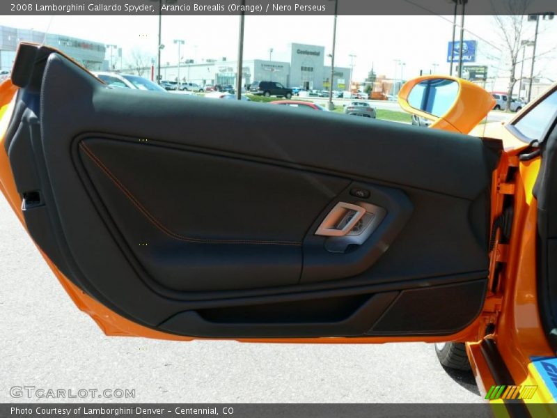 Arancio Borealis (Orange) / Nero Perseus 2008 Lamborghini Gallardo Spyder