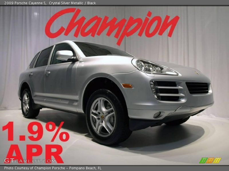 Crystal Silver Metallic / Black 2009 Porsche Cayenne S