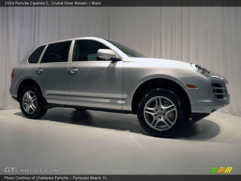 Crystal Silver Metallic / Black 2009 Porsche Cayenne S