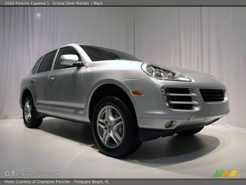 Crystal Silver Metallic / Black 2009 Porsche Cayenne S