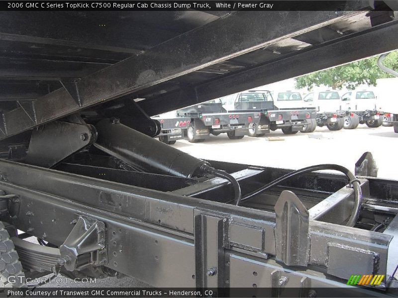 White / Pewter Gray 2006 GMC C Series TopKick C7500 Regular Cab Chassis Dump Truck